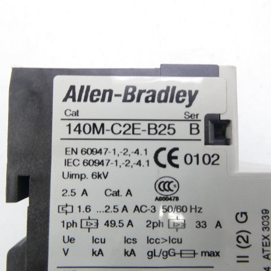 ALLEN BRADLEY 140M-C2E-B25 SER. B 1.6-2.5A (AS PICTURED) UNMP