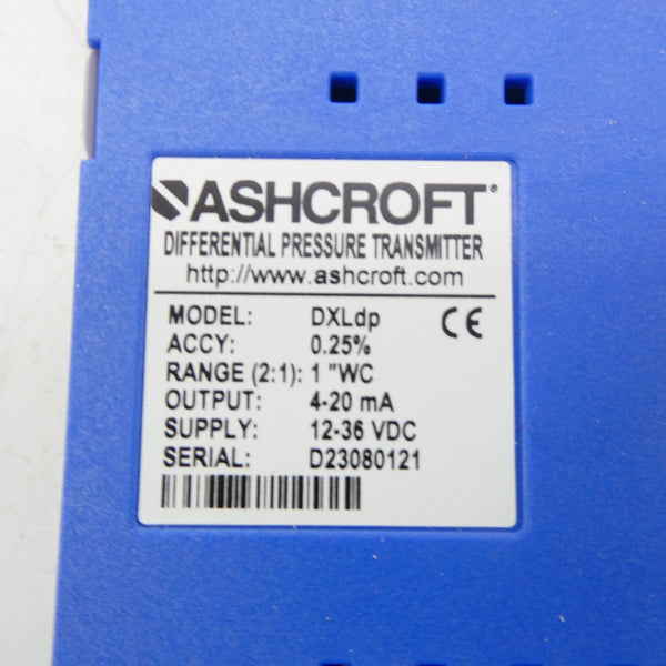 ASHCROFT DXLDP 12-36VDC 1"WC NSMP
