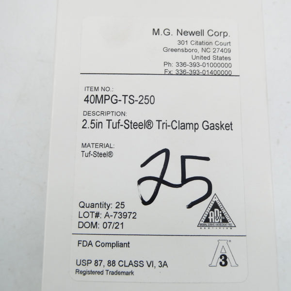 MG NEWELL 40MPG-TS-250 (PKG OF 25) NSMP