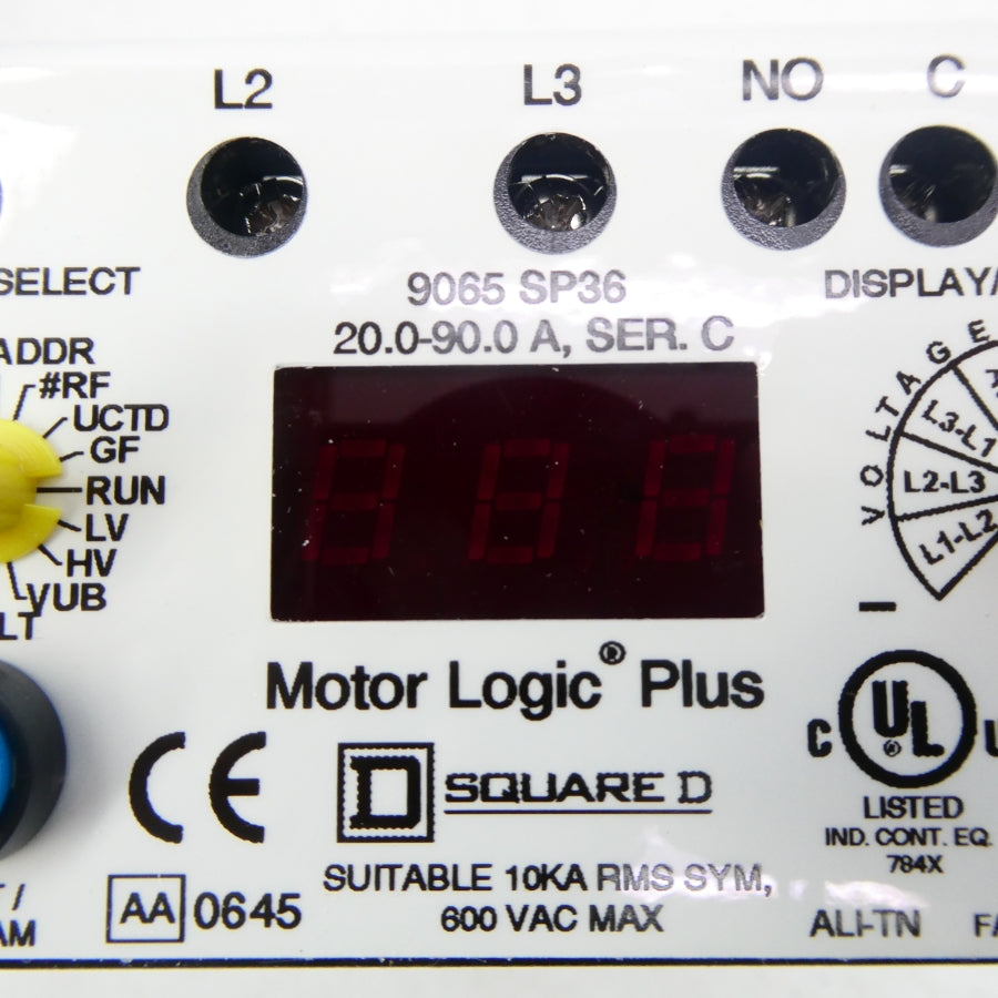 SQUARE D 9065SP36 SER. C 600VAC 20.0-90.0A NSNP