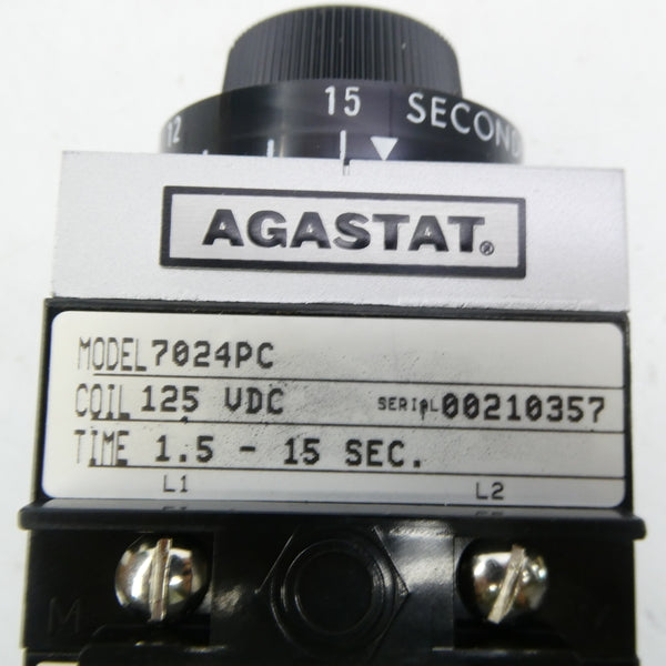 AGASTAT 7024PC 125VDC 1.5-15S NSMP