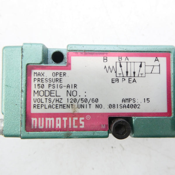 NUMATICS 081SA4002 120V 0.15A 150PSI NSNP