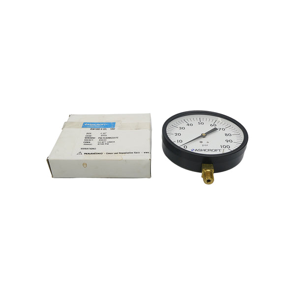 ASHCROFT 45W1000H02L100# 100PSI 4-1/2" NSMP