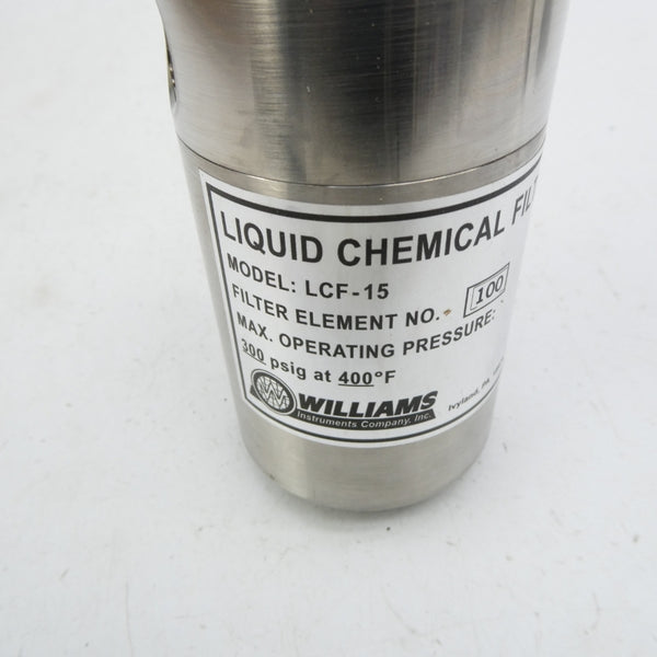 WILLIAMS INSTRUMENTS LCF-15-100 300PSI NSNP