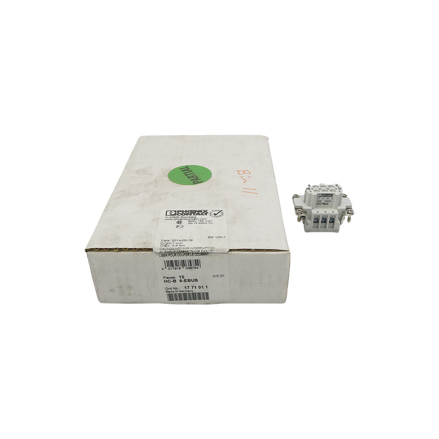 PHOENIX CONTACT HC-B6-EBUS 1771011 600V 16A (PKG OF 3) NSMP