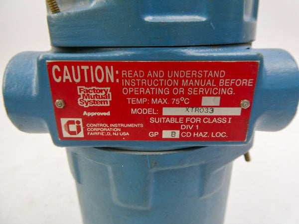 CONTROL INSTRUMENTS XTR033 UNMP