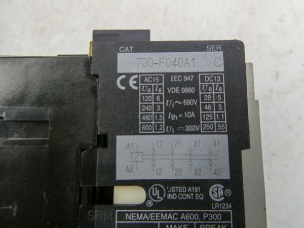 INDUSTRIAL SPARE PART 700-F040A1 SER. C 110/120V (GY/BL) NSMP
