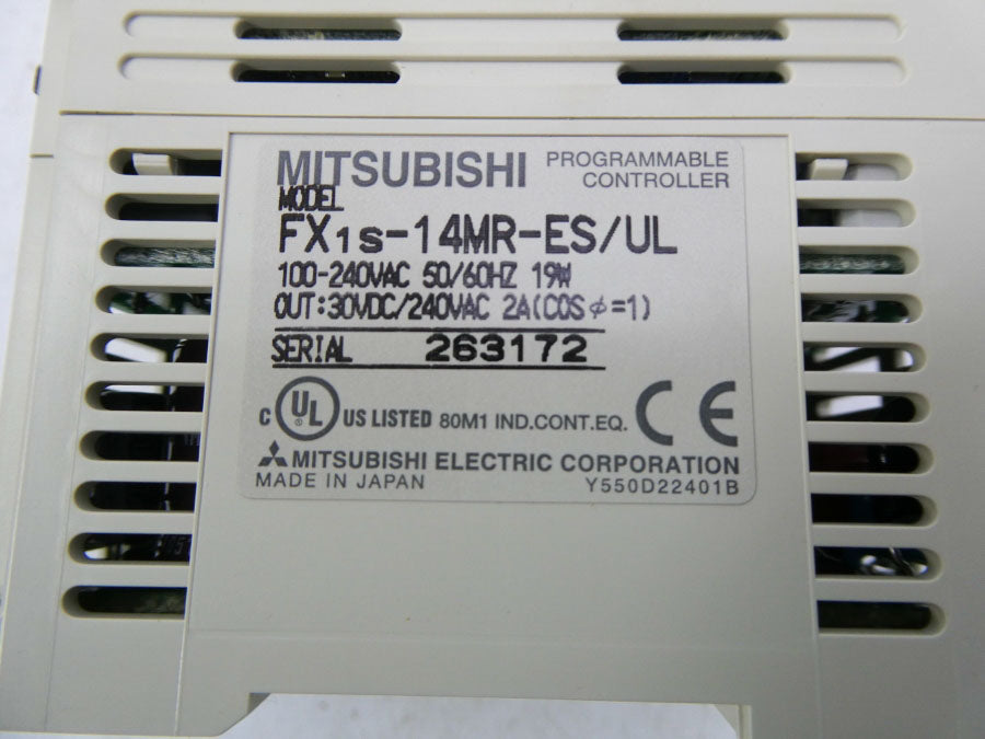 MITSUBISHI FX1S-14MR-ES/UL 100-240VAC NSMP