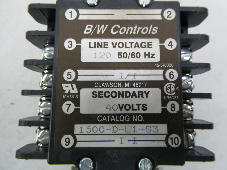 B/W CONTROLS 1500-D-L1-S3 120V NSMP