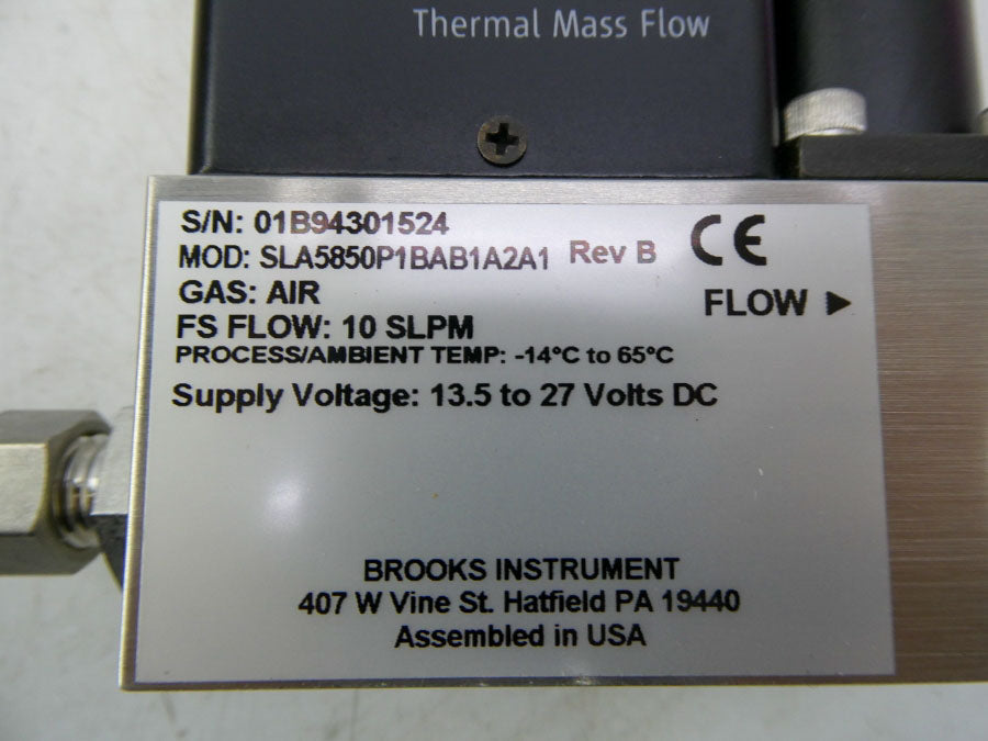 BROOKS INSTRUMENT SLA5850P1BAB1A2A1 13.5-27VDC REV. B NSMP