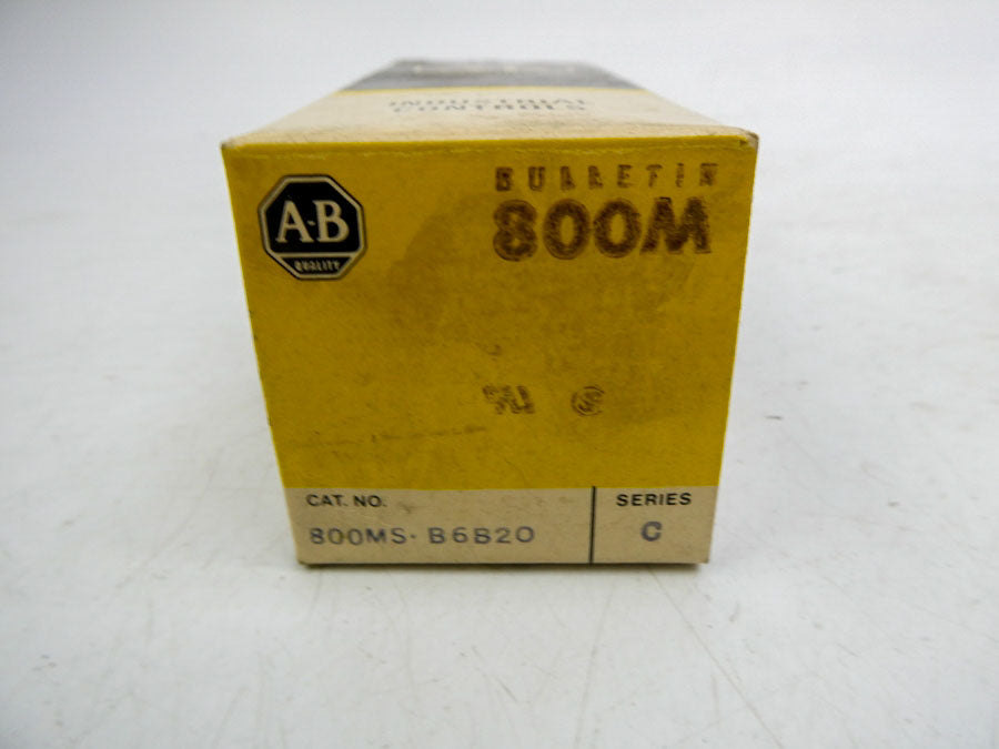 ALLEN BRADLEY 800MS-B6B20 SER. C (BK/YL) NSMP