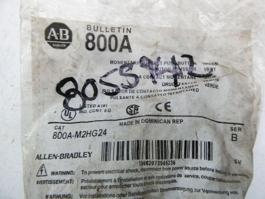 ALLEN BRADLEY 800A-M2HG24 SER. B NSMP