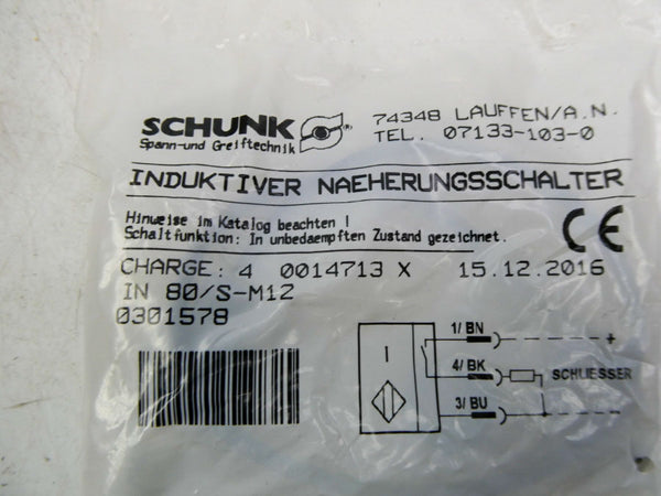 SCHUNK IN80/S-M12 0301578 NSMP