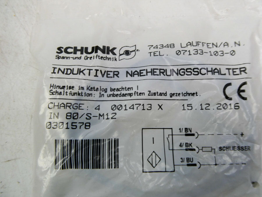 SCHUNK IN80/S-M12 0301578 NSMP