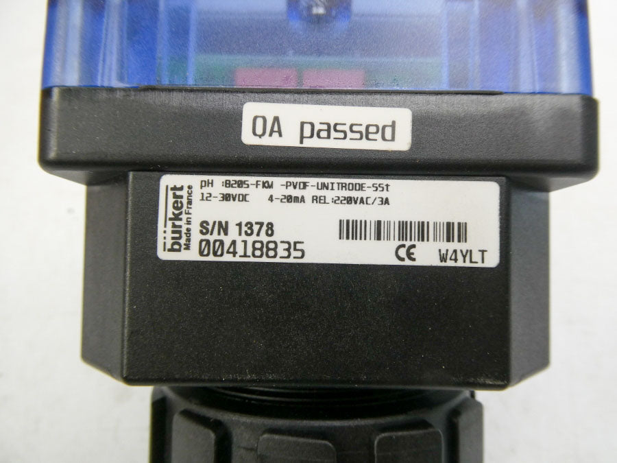 BURKERT 8205-FKM-PVDF-UNITRODE-55T 00418835 220VAC 3A NSNP