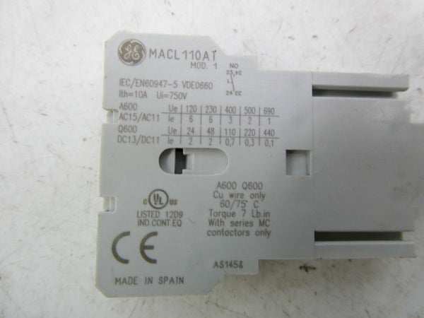 GENERAL ELECTRIC MACL110AT 750V 10A NSNP