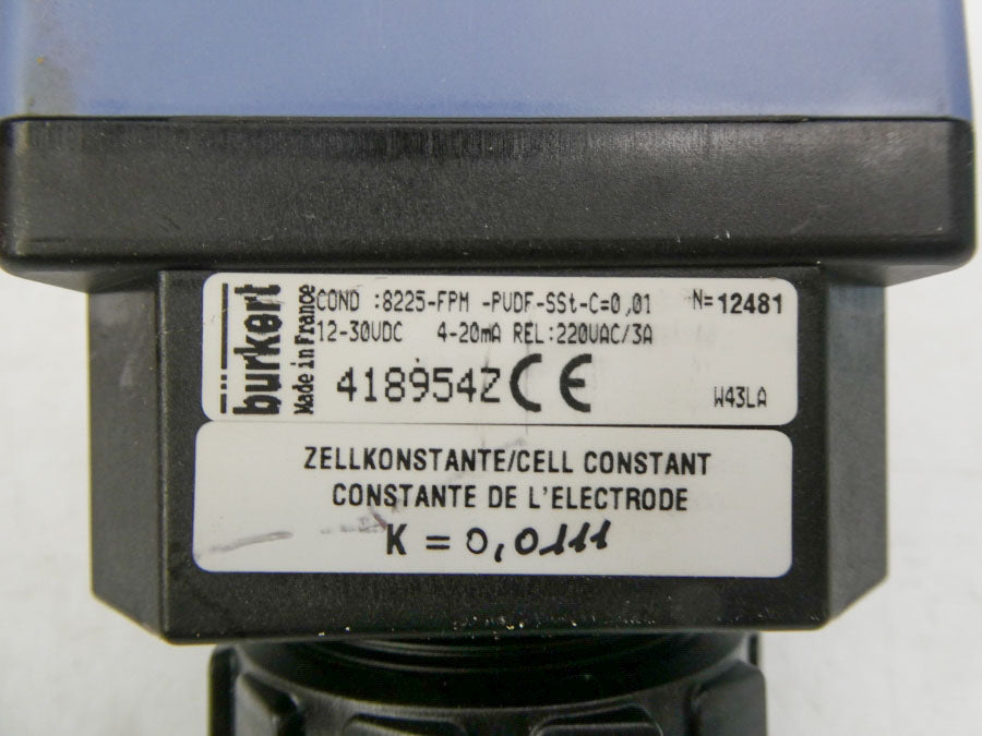 BURKERT 8225-FPM-PVDF-SST-C=0.01 418954Z 12-30VDC NSNP