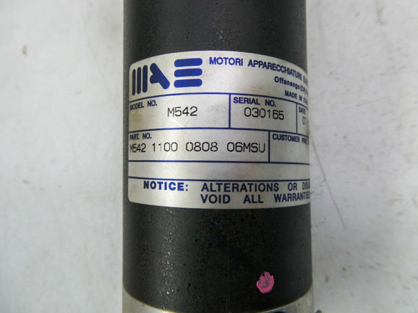 MOTORI APPARECCHIATURE M542-1100-0808-06MSU NSNP