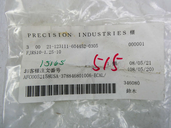 PRECISION INDUSTRIES FJRS10-1.25-10 NSMP