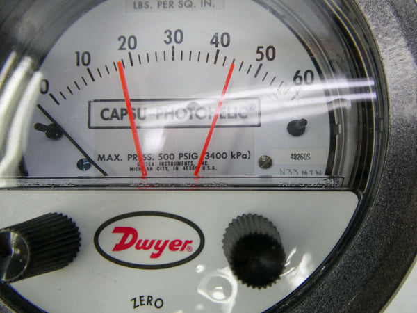 DWYER 43260S 500PSI 0-60 NSNP