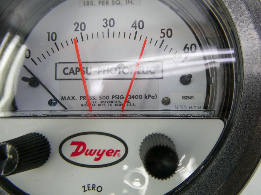 DWYER 43260S 500PSI 0-60 NSNP
