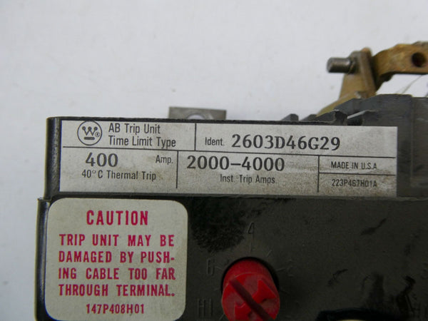 WESTINGHOUSE 2603D46G29 400A NSNP