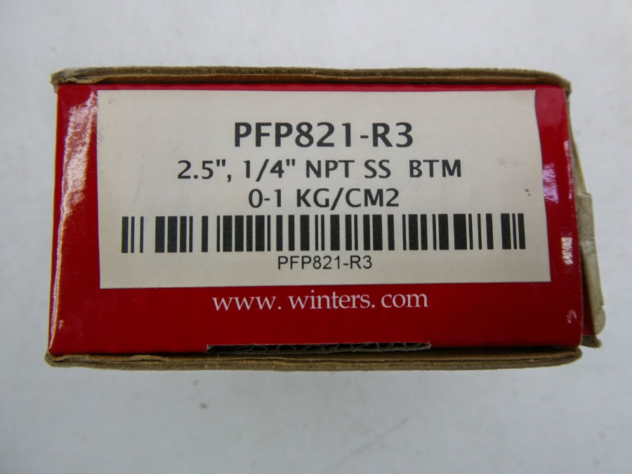 WINTERS PFP821-R3 0-1KG/CM2 2.5" NSMP