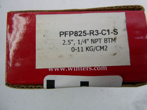 WINTERS PFP825-R3-C1-S 0-11KG/CM2 2.5" NSMP