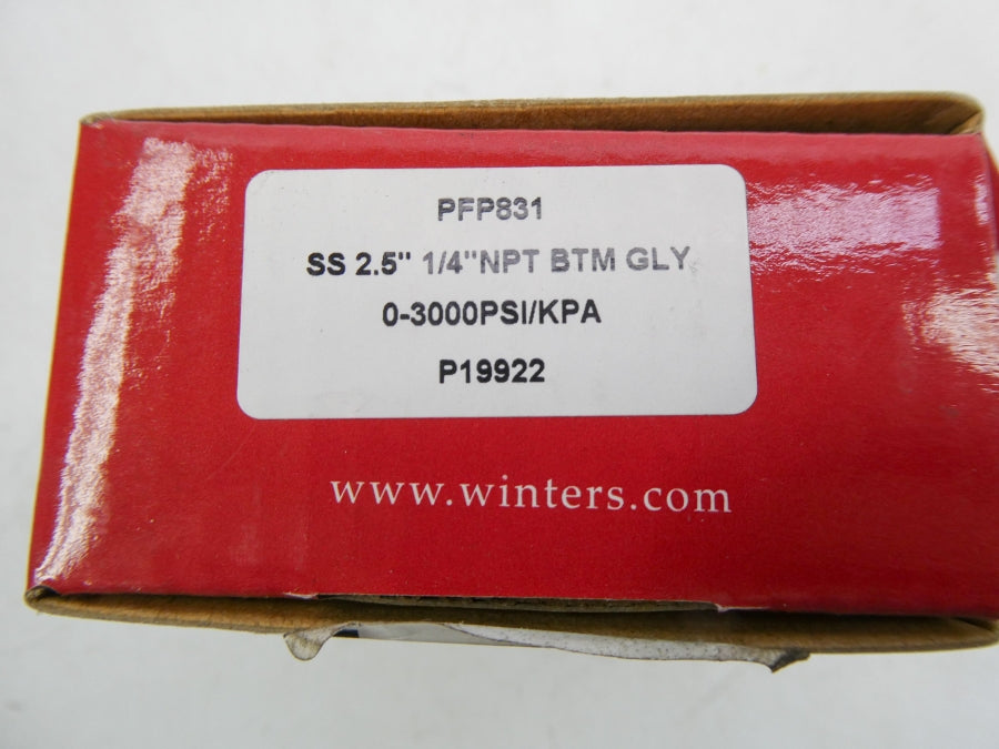 WINTERS c 0-3000PSI 2.5" NSMP