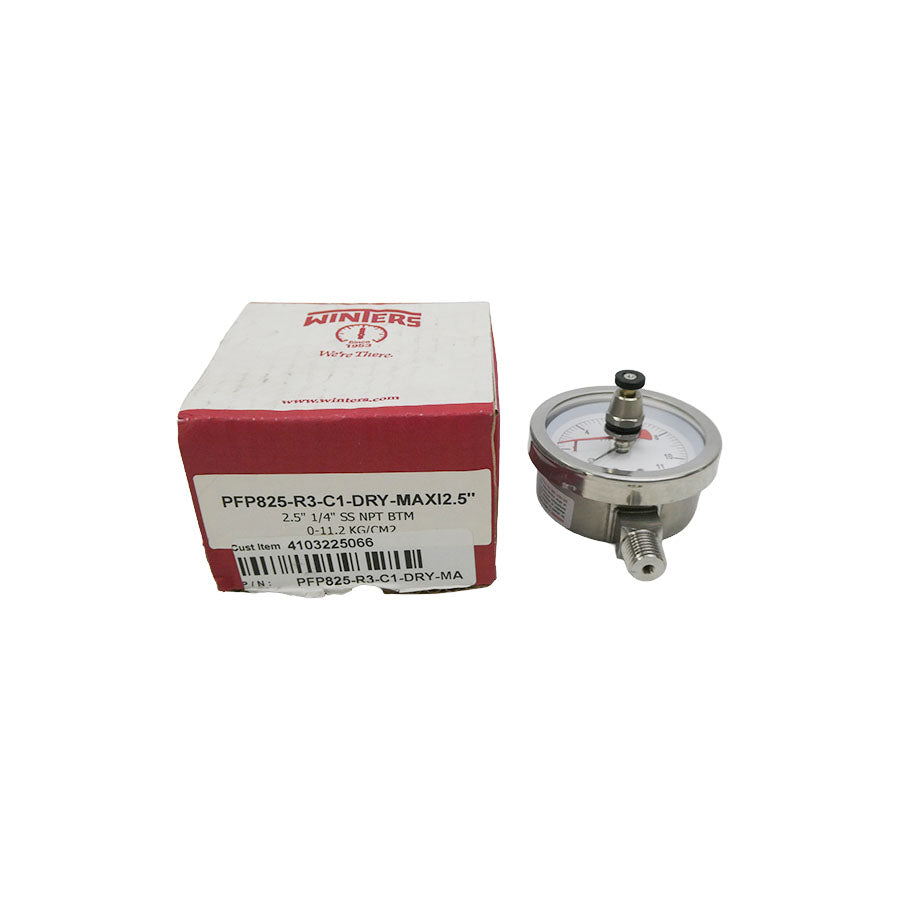 WINTERS PFP825-R3-C1-DRY-MAXI2.5 0-11.2KG/CM2 2.5" NSMP