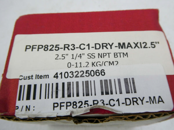 WINTERS PFP825-R3-C1-DRY-MAXI2.5 0-11.2KG/CM2 2.5" NSMP