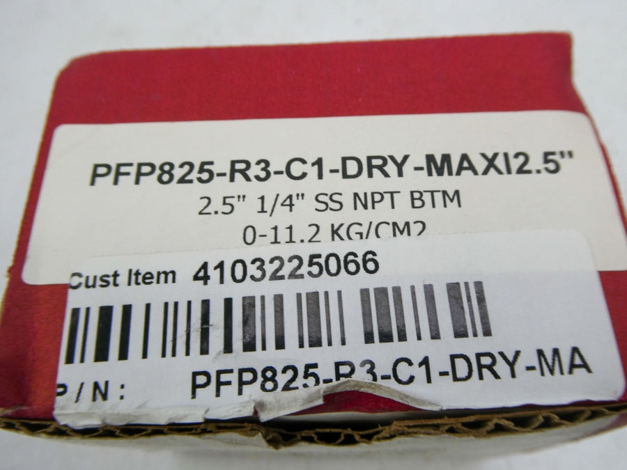 WINTERS PFP825-R3-C1-DRY-MAXI2.5 0-11.2KG/CM2 2.5" NSMP