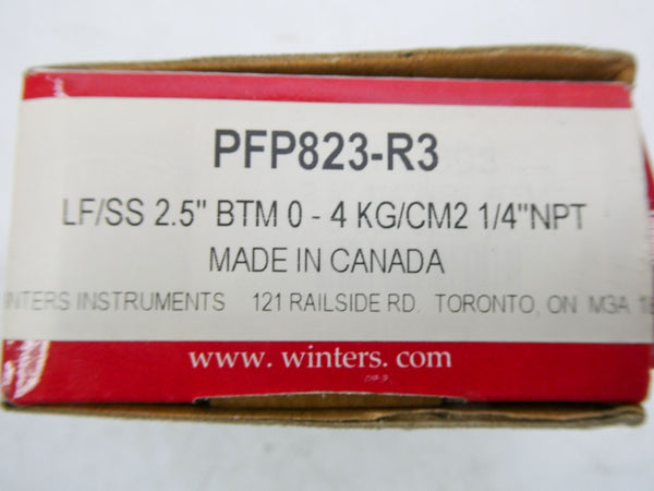 WINTERS PFP823-R3 0-4KG/CM2 2.5" NSMP