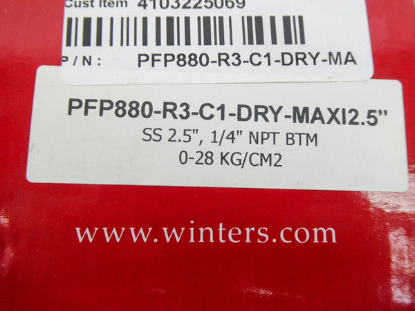 WINTERS PFP880-R3-C1-DRY-MAXI2.5 0-28KG/CM2 NSMP