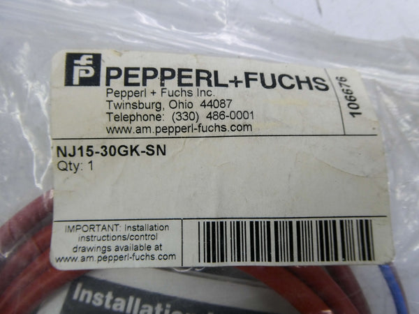 PEPPERL+FUCHS NJ15-30GK-SN 106676 NSMP