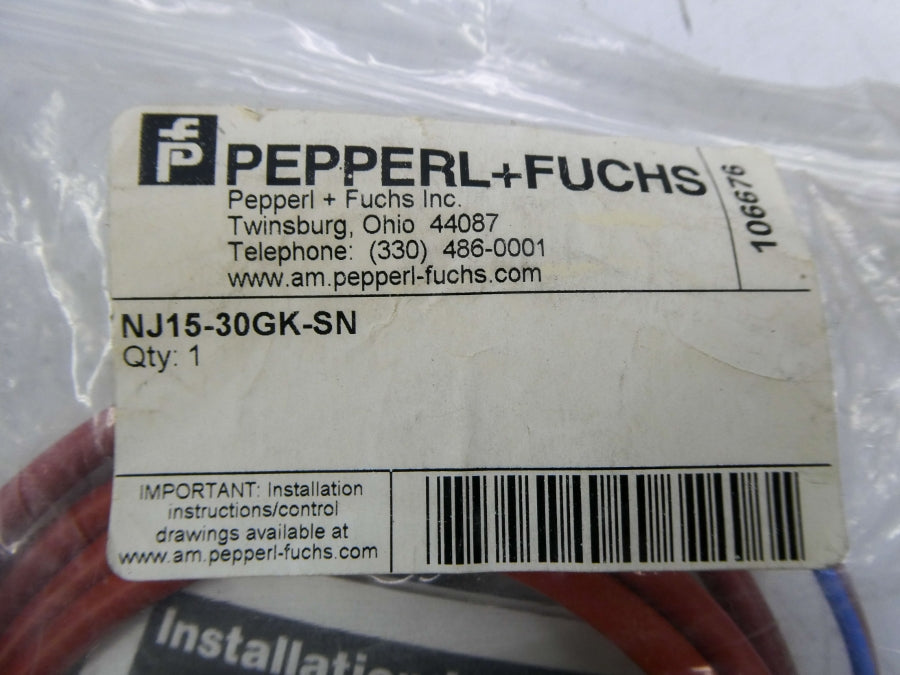 PEPPERL+FUCHS NJ15-30GK-SN 106676 NSMP