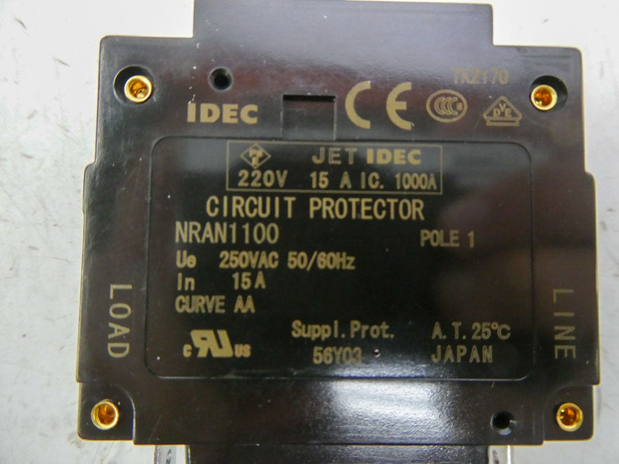 IDEC NRAN1100-15AAA-TK2170 250VAC 15A NSMP
