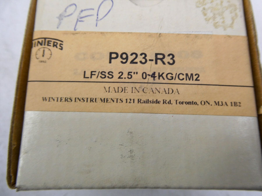 WINTERS P923-R3 0-4KG/CM2 2.5" NSMP