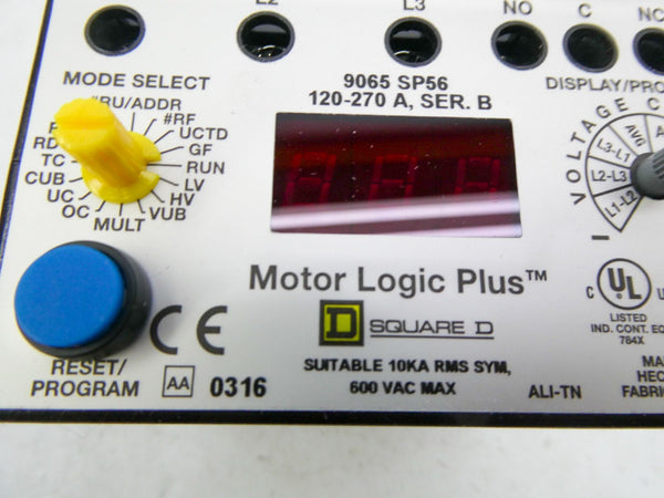 SQUARE D 9065SP56 SER. B 600VAC 120-270A NSNP