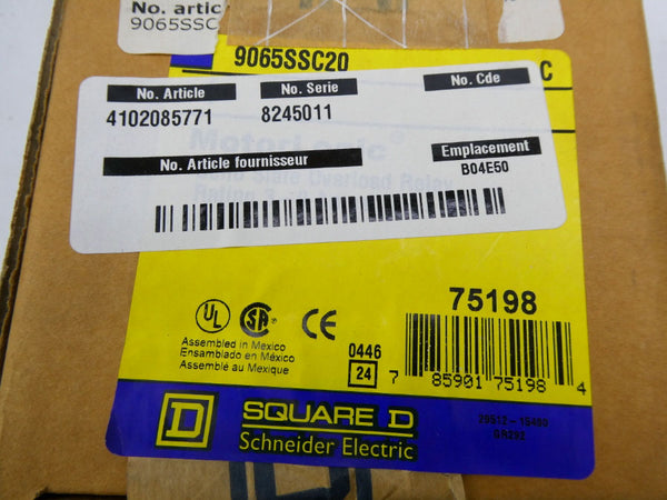SQUARE D 9065SSC20 SER. C NSFS