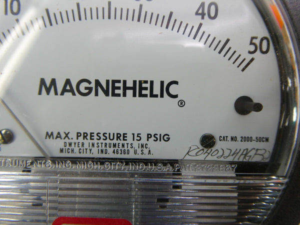 DWYER 2000-50CM 15PSI 0-50 NSNP
