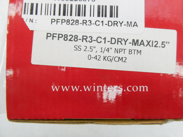 WINTERS PFP828-R3-C1-DRY-MAXI2.5 0-42KG/CM2  NSMP