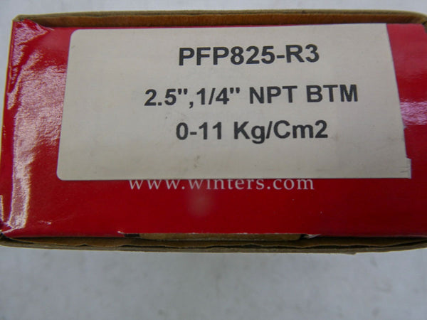 WINTERS PFP825-R3 0-11KG/CM2 2.5" NSMP