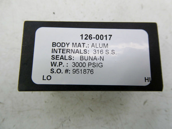 GAUGE 126-0017 3000PSI NSNP