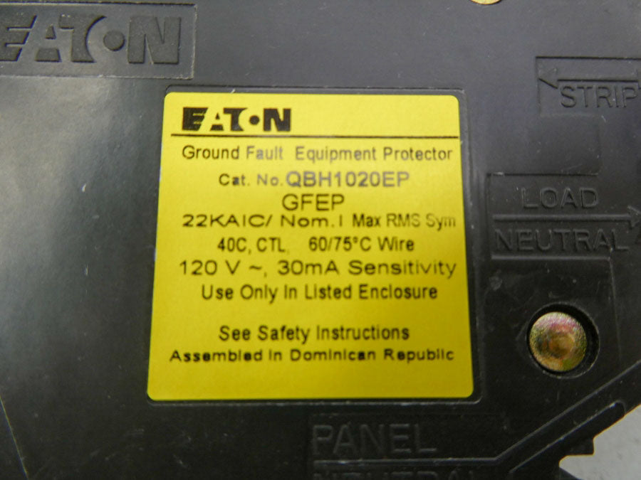 EATON QBH1020EP 120V 20A NSNP