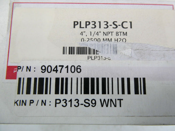 WINTERS PLP313-S-C1 0-2500MMH2O 4" NSMP