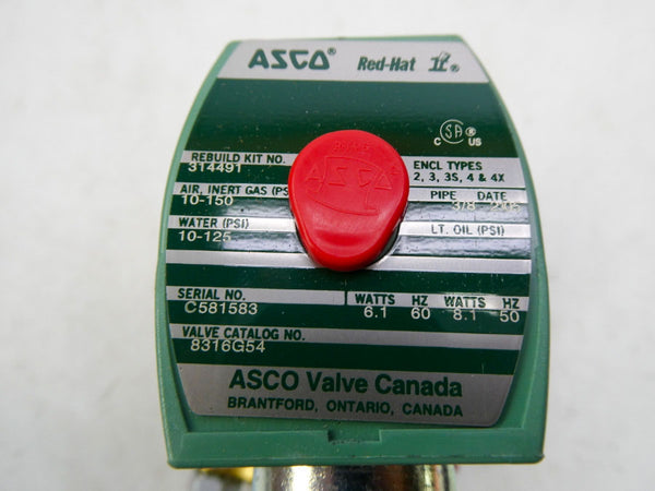 ASCO 8316G54 120V 10-150PSI 3/8" NSMP