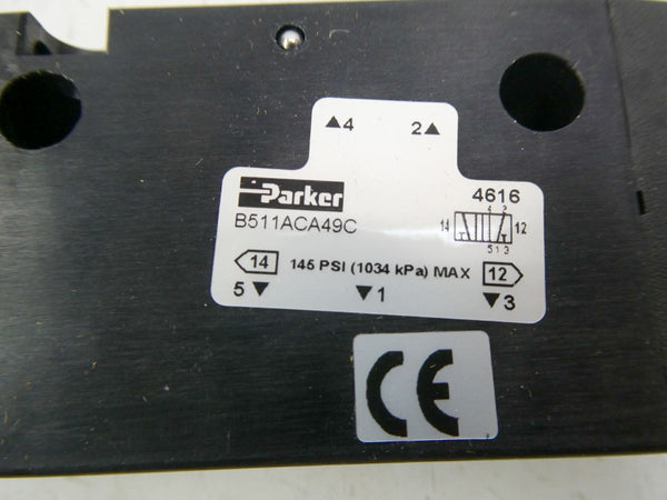PARKER B511ACA49C 24VDC 145PSI NSMP