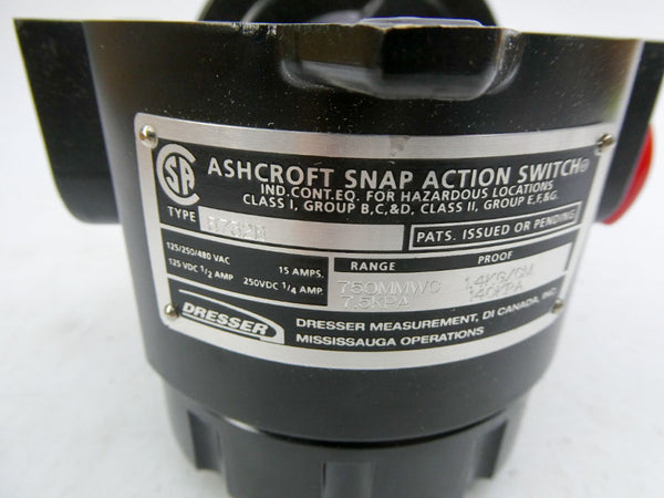 ASHCROFT B732B 480VAC 15A 750MMWC NSNP