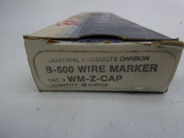 BRADY WM-Z-CAP (PKG OF 25) NSMP